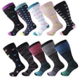 thumbnail image 1 of EIGTHTAIL Plus Size Compression Socks for Women and Men Wide Calf Extra Knee High Support for Circulation, 1 of 2