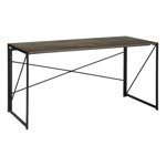 Pemberly Row 55" Home Office Desk Computer Writing Study Table Black