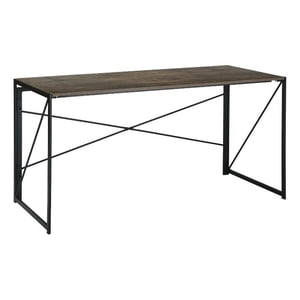 Homycasa 55 inch Bureau à domicile Bureau d'écriture d'ordinateur Table noir