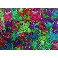 thumbnail image 4 of oneOone Cotton Cambric Multicolor Fabric Cat Craft Projects Decor Fabric Printed By The Yard 56 Inch Wide, 4 of 4