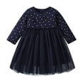 thumbnail image 2 of LYMAYTER Robe Décontractée pour Filles, Robe à Enfiler de Couleur Unie pour Tout-Petits, Printemps Automne, Jolies Robes de Princesse 2-7 Ans, 2 of 8