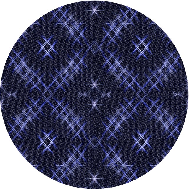Ahgly Company Tapis Rond Lavable en Machine Intérieur Transitionnel Violet Pervenche Profond, 5 Pieds Rond