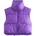 thumbnail image 1 of ORUYROP Gilet Court d'Hiver pour Femmes, Léger, Sans Manches, Chaud, Rembourré, 1 of 7