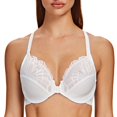 thumbnail image 1 of CHUANK Female Racerback Front Closure Unlined Underwire Bra for Women Black 34B, 1 of 6