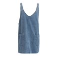 thumbnail image 3 of Robe Salopette 2025 pour Femmes Grande Taille Robe Nuisette Robe en Denim Robe à Bretelles avec Poche Robes pour Femme Robe Mini Ajustable, 3 of 3