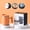 Orange#20✨, variant on Stainless Steel Mug with Lid | Double Wall Insulated Coffee Cup 450ml | Reusable Hot Cold Drink Tumbler | Handle | Durable 304 Steel | Leakproof Travel Office Home Cup | Orange Blue Green | Easy