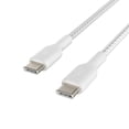 thumbnail image 2 of Belkin BoostCharge Pro Flex Braided USB-C to USB-C Cable - (3.3ft/1M) USB-IF Certified USB Type-C Cable, Compatible with Galaxy S23, S22, Note10, Note9, Pixel 7, Pixel 6, iPad Pro, laptop & More White, 2 of 5