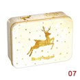 thumbnail image 1 of Christmas Square Metal Tinning Can Set Candy Box Gift Storage Box Biscuit Can, 1 of 4