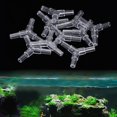 thumbnail image 3 of Tee Connector, 20PCS Fish  Line Tubing Joint, Acrylic Material Transparent Convenient Air Pump Fish Pond For Aquarium Fish, 3 of 8