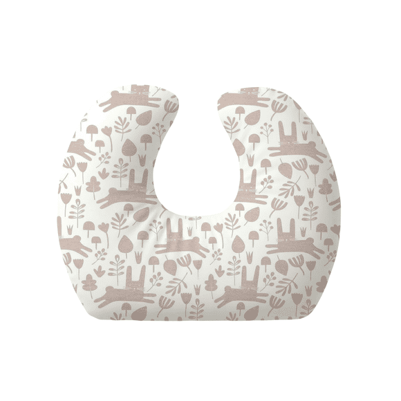 Jolly Jumper Baby Sitter Nursing Pillow - Beige Bunny | 100% Cotton, Hypoallergenic Support Cushion for Breastfeeding, Sitting & Lounging | Made in Canada