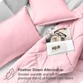 thumbnail image 3 of Bare Home Down Alternative Comforter Set - 3-Pieces - All Seasons - Queen, Light Pink, 3 of 7