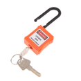 thumbnail image 1 of PL38-KD 38 mm PVC Curved Safety Lockout Padlock Safety Lock Orange, 1 of 7
