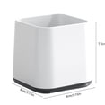 thumbnail image 4 of Toothbrush Holder Mouthwash Cup Set Bathroom Organization Countertop Storage Oral Care Accessories Durable Plastic Design In White Color White, 4 of 6