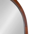 thumbnail image 3 of Kate and Laurel Hutton Modern Capsule Wall Mirror, 24 x 36, Walnut, Midcentury Decorative Mirror for Wall, 3 of 8