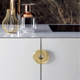 thumbnail image 3 of 2Pcs Modern Minimalist Handle European Wardrobe Door Handle Half Moon Cabinet Round Drawer Cabinets Handle, 3 of 5