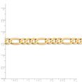 thumbnail image 5 of Chaîne Concave Ouverte Figaro en Or Jaune 14K 6.75mm, 5 of 5