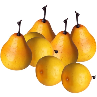 20 Pcs Fausses Poires Réalistes Simulées Fruits Artificiels en Mousse Accessoire d'Enseignement