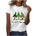 thumbnail image 1 of QIPOPIQ T-Shirts à Manches Courtes pour Femmes à Col Rond T-Shirts de la Saint-Patrick T-Shirt Shamrock T-Shirt Vert T-Shirt T-Shirts de la Saint-Patrick Tee Hauts Imprimés T-Shirts des Fêtes T-Shirts Graphiques Aubaines, 1 of 4