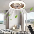 thumbnail image 1 of Ceiling Fans with Lights and Remote Clearance,360 °Moving Modern Ceiling Fans with Lights and Remote,Dimmable Low Profile Ceiling Fan,Flush Mount Bladeless Ceiling Fan for Bedroom Home Restaurant, 1 of 5