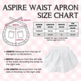 thumbnail image 2 of Aspire Waist Apron with Pockets, Kid's Kitchen White Half Apron, Ruffle Cotton Costume Maid Apron for Cooking, 2 of 7