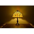 thumbnail image 3 of Tiffany Style Table Lamp Bedside Desk LED Lamp Bedroom Stained-Glass 18.1'' Height Multi-Color, 3 of 4