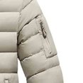 thumbnail image 5 of hoksml Men's Down Fill Winter Jacket Detachable Hooded Zip Up Coat with Zippered Pockets for Cold Weather, 5 of 5