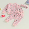 thumbnail image 2 of Baby Boys 2PCS Pants Sets Long Sleeve Round Neck Sweatshirt Tops Solid Color Pants Sets, 2 of 6