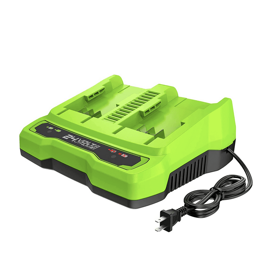 Greenworks Chargeur de Batterie à Double Port 24V 4Ah