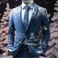 thumbnail image 2 of Boys Christmas Print Coat Jacket Winter Holiday Celebrations, 2 of 3