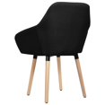 thumbnail image 2 of vidaXL Dining Chairs 2 pcs Black Fabric, 2 of 4