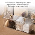 thumbnail image 4 of Cotton Swab Holder, 2 Pieces Cotton Ball Organizer Transparent  For Office, 4 of 8