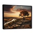 thumbnail image 2 of Designart Large Sky framed wall Art, Brown Sky Photo euphony , sky framed wall art decor, Multi-Color Traditional black framed wall art, 44x34 inches black frame, 2 of 5