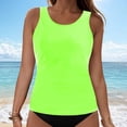 thumbnail image 2 of MIASHUI Women's Tankini Swimwear Set Bikini Top With Swim Shorts Beach Pool Outfit GN2,L, 2 of 5