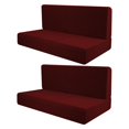thumbnail image 2 of funtasica 4 Pieces Camper Cushion Covers Camper Cushion Slipcovers Soft RV Seat Covers Red, 2 of 9