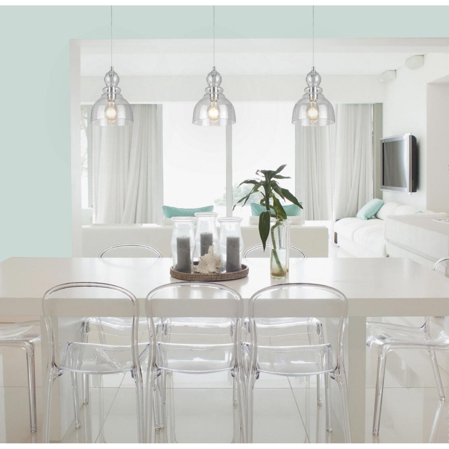 Westinghouse Luminaire Suspendu Fiona en Nickel Brossé