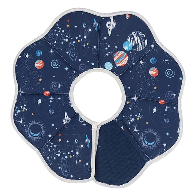 Xuanheng Collier de Récupération pour Chat Réglable, Collier Mignon pour Chat, Cône Doux Planète L