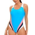 thumbnail image 1 of TIMIFIS Women's Athletic Tank Ones piece Swimsuits Sports Training Tummys Control Slimming Bathing Suits, 1 of 5