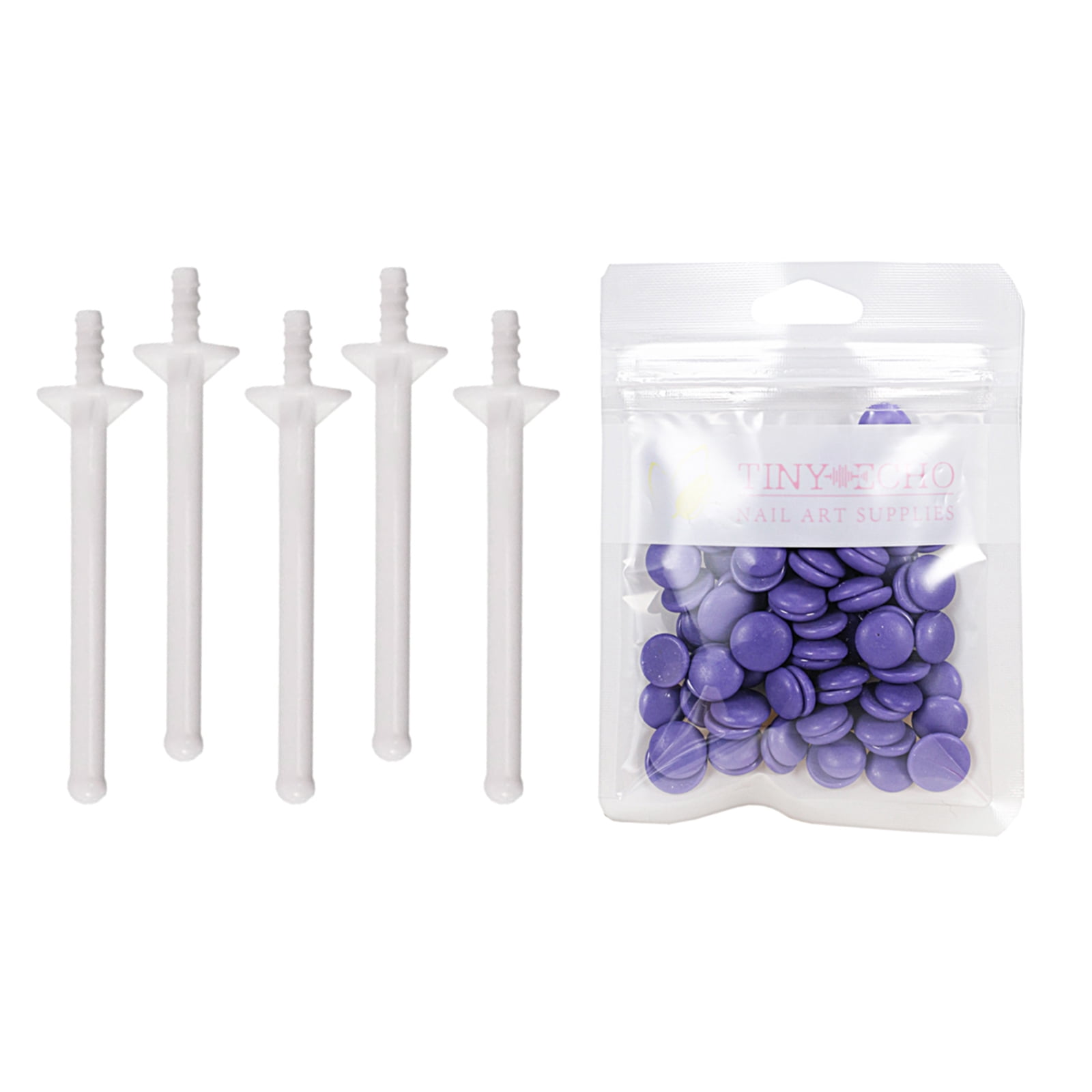 Xuanheng 1Bag Depilatory ing Beads Hair Removal Set & 5x Applicator Lavender