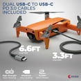 thumbnail image 4 of OXAA USB-C GaN Fast Charging Bundle for iOS & Android- Compact Charger with 2 Premium USB-C to USB-C Cables Compatible with laptops, iphones, Samsung, iPad & USB-C Enabled Devices, 4 of 7
