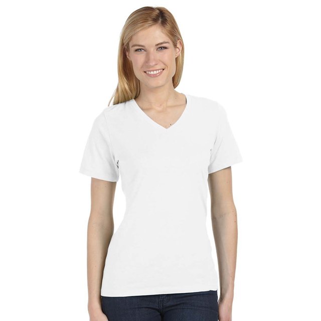 Bella + Canvas Ladies' Relaxed Jersey V-Neck T-Shirt