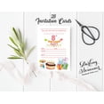 thumbnail image 3 of Darling Souvenir White Birthday Invitation Card Printable Fill or Write In Blank Invites Party Supplies Pack Of 28 5 x 7 Inches, 3 of 5
