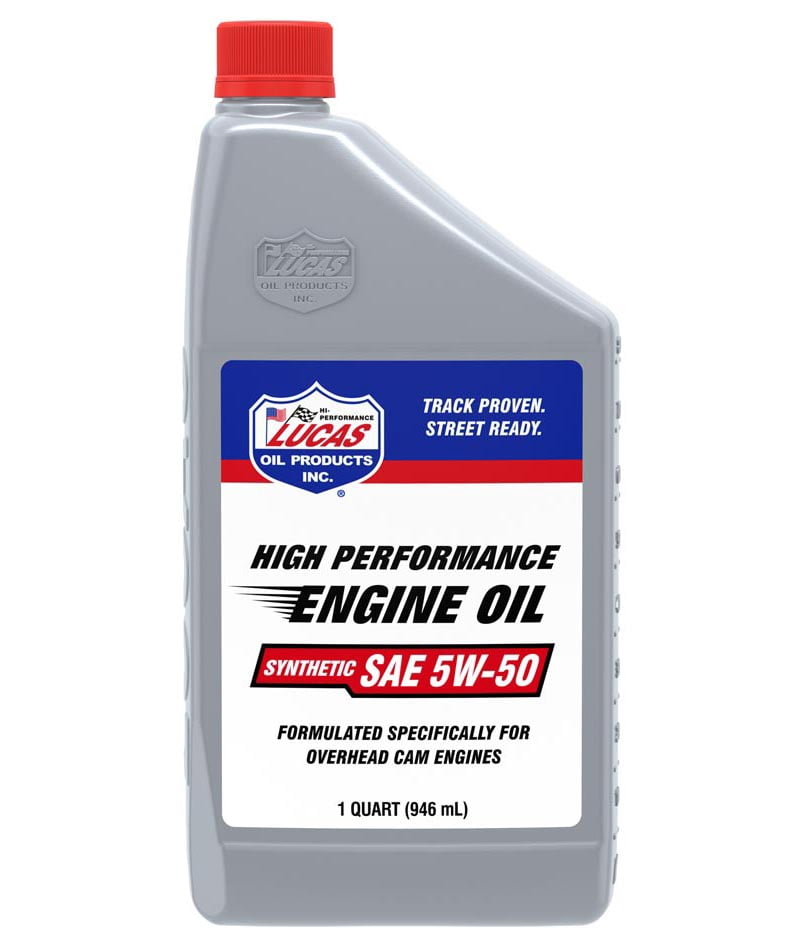 Lucas Oil Oil 10101 SAE 5W-50; Synthetic; 1 Quart Bottle; Single