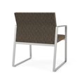 thumbnail image 5 of Fauteuil d'Invité Surdimensionné Gansett pour Réception et Attente / Acier Argenté / Brun / Brun, 5 of 5