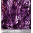 thumbnail image 1 of Soimoi Purple Moss Georgette Fabric Leopard & Wild Animal Skin Print Sewing Fabric BTY 42 Inch Wide, 1 of 3