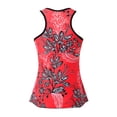 thumbnail image 4 of Riforla Hauts de Maillot de Bain pour Femmes Hauts de Bikini Conservateurs Sans Bas pour Dames Maillots de Bain Hauts de Tankini pour Femmes Rouge Melon D\'eau L, 4 of 5