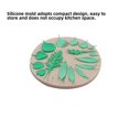 thumbnail image 2 of 17 Grid Leaf Shape Mold DIY Heats-resistant Simulation Non-stick Cute Candle Hand Wash Cake Mousse Baking Mould Pink, 2 of 6