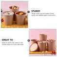 thumbnail image 2 of 25 Sets Disposable Kraft Paper Soup Cups Soup Buckets Porridge Cups with Lid for Storage, 2 of 9