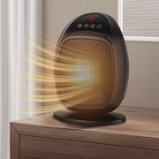 Vggrvlo Space Heater 1500W/750W Safe and Quiet Heater Fan with Heating and Fan Modes 11.5ft/s Portable Electric Heaters for Bedroom