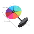 thumbnail image 2 of CIMAXIC Party Prize Wheel: Acrylic Spinning Wheel With Heavy Duty Base Dry Erase Surface - Colorful Tabletop Roulette For Party Games Trade Shows Carnival Events And Holiday Activities, 2 of 4