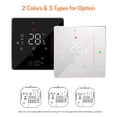 thumbnail image 2 of Wifi Smart Thermostat Temperature Controller Weekly Programmable Supports Touch Control/ Mobile App/ Voice Control Compatible With / Home, For Electric Floor Heating 16A Black, 2 of 7